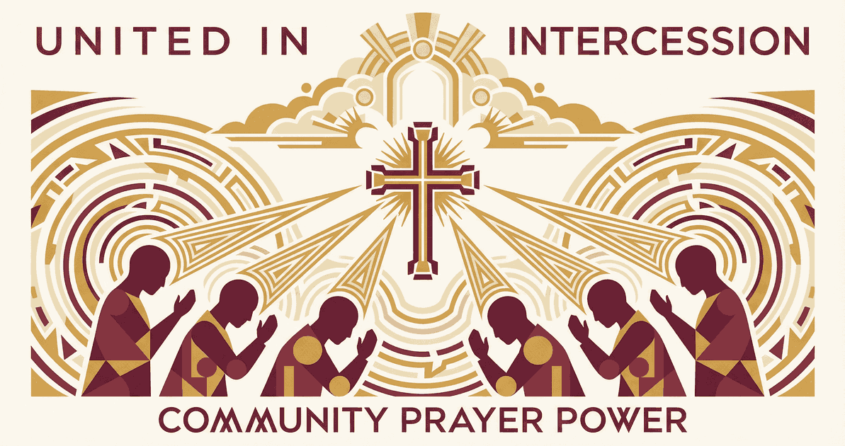 Manos levantadas en oración representando la intercesión